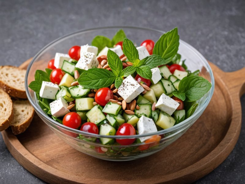 Salade de concombre au yaourt et menthe