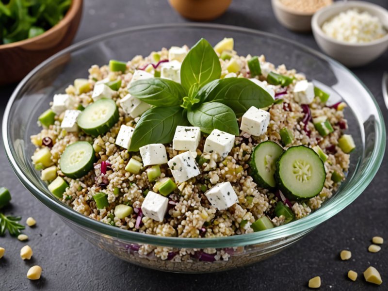 Salade de concombre quinoa et feta