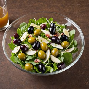Salade de fenouil, olives et noix