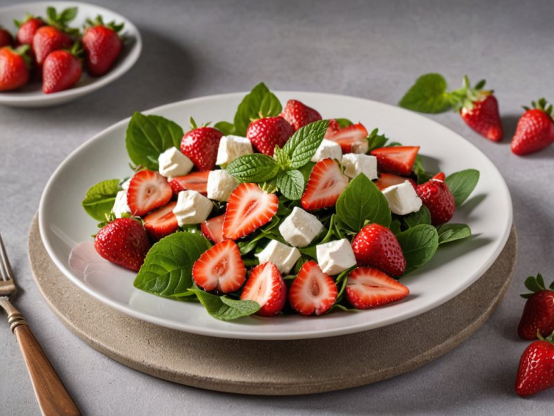 Salade de fraises orientale