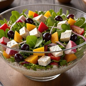 Salade de laitue aux écrevisses