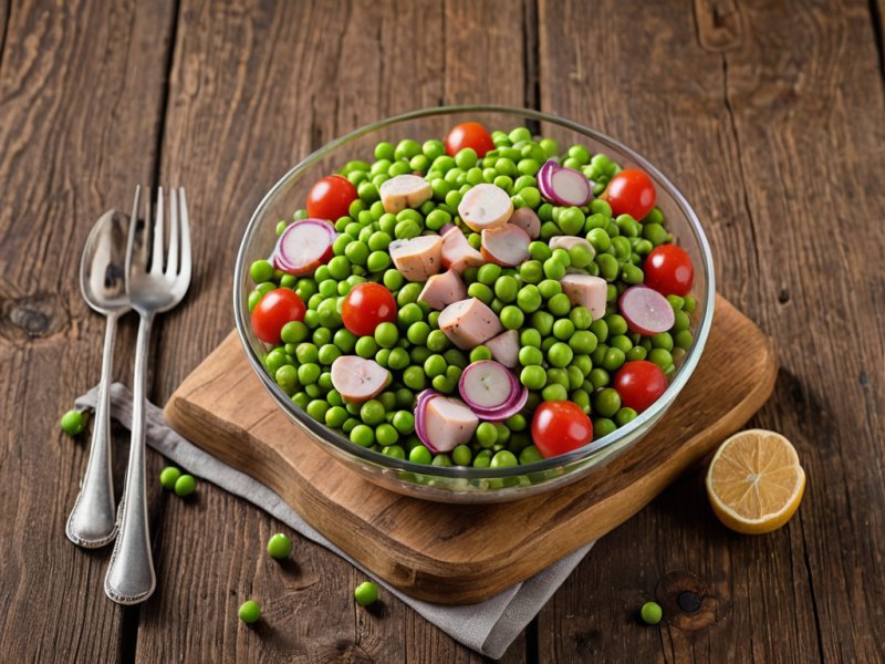Salade de thon et petits pois