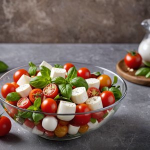 Salade de tomates et de mozzarella