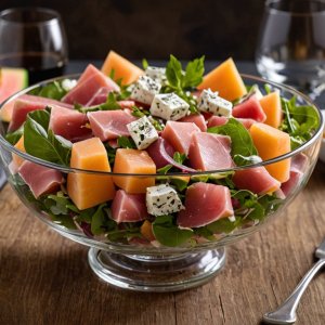 Salade Melon Jambon Fromage