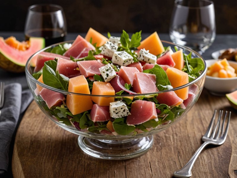 Salade Melon Jambon Fromage