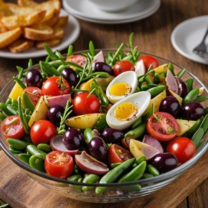 Ensalada niçoise con anchoas