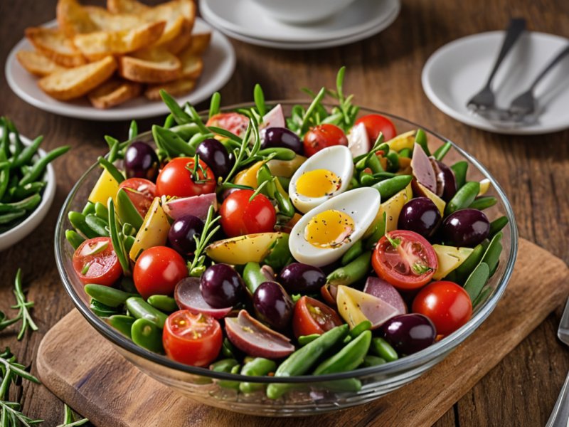 Salade niçoise aux anchois
