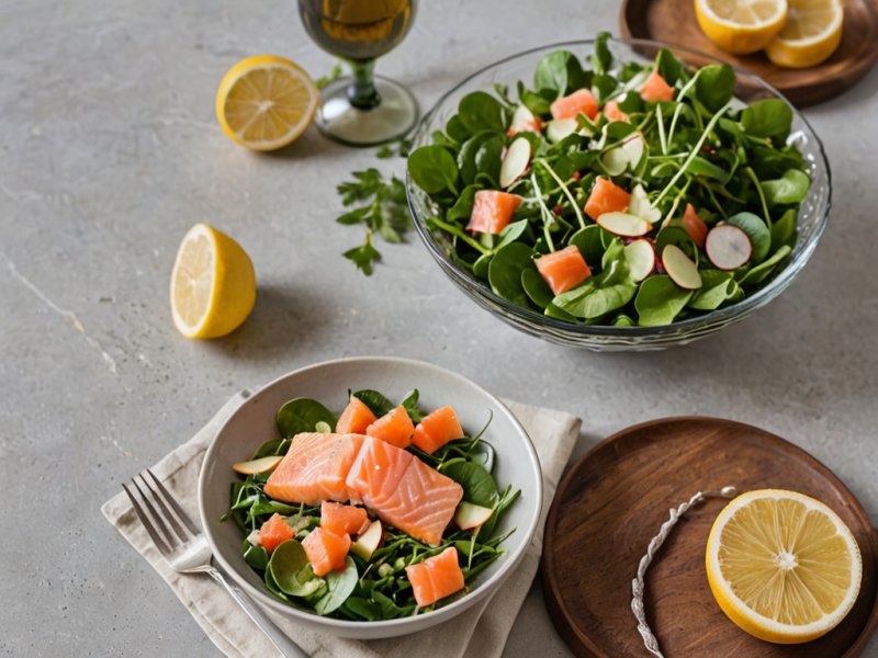 Salade saumon pamplemousse