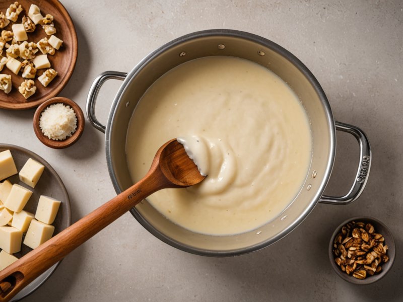 Sauce béchamel aux fromages
