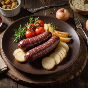 Saucisson aux poireaux