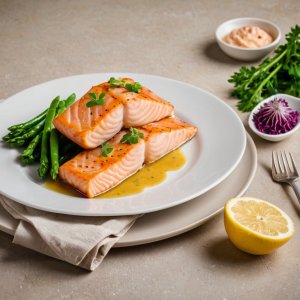 Saumon sauce citron vert