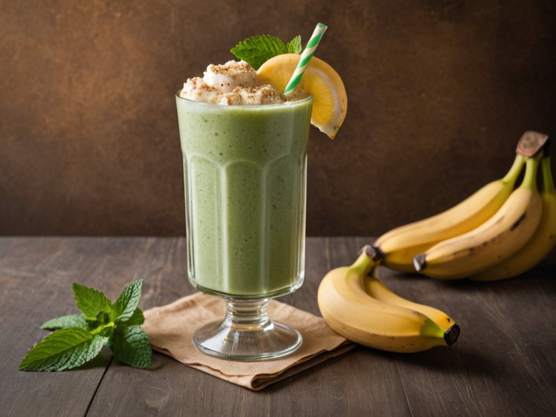 Smoothie banane menthe