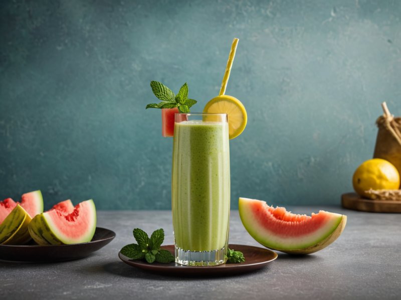 Smoothie melon menthe