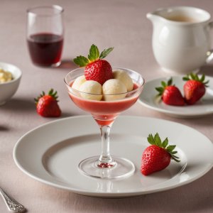 Sorbet aux fraises