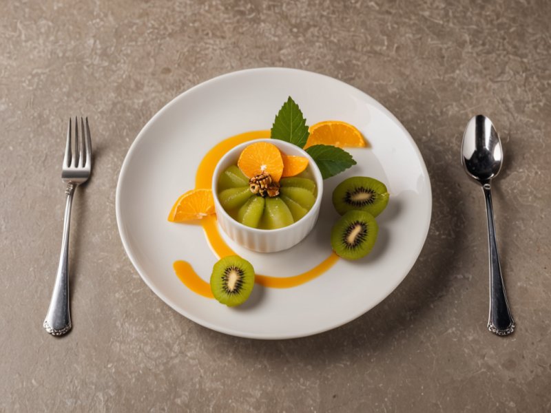 Sorbet de kiwis à l'orange