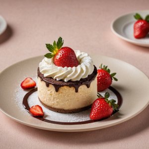 Soufflé aux fraises et au chocolat