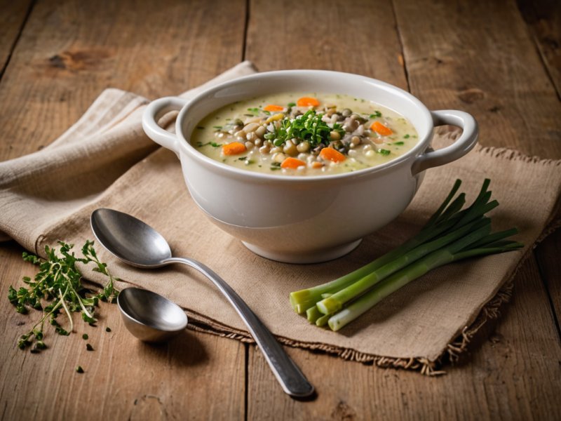 Soupe campagnarde aux lentilles