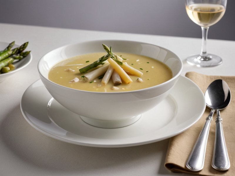 Soupe glacée aux asperges