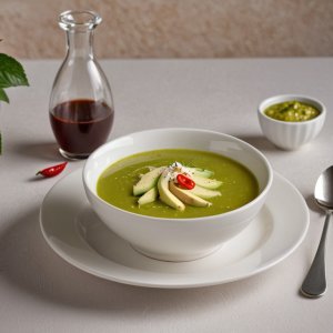 Soupe glacée à l'avocat