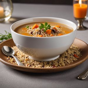 Soupe jardinière au quinoa