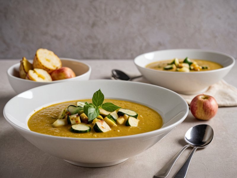 Soupe à la courgette et au curry