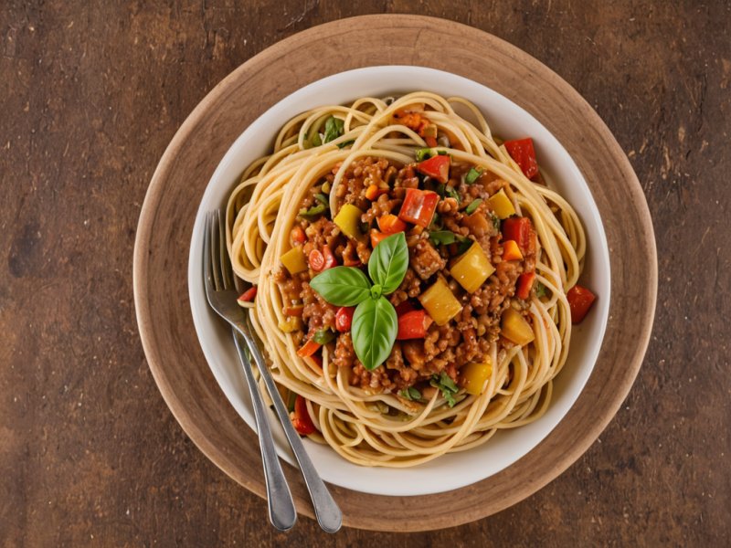 Spaghetti aux légumes d'été