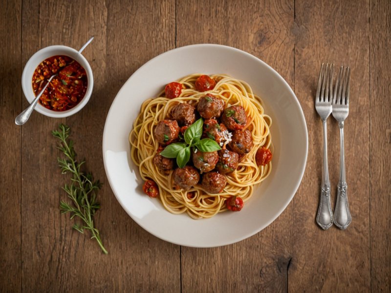 Spaghettis aux boulettes