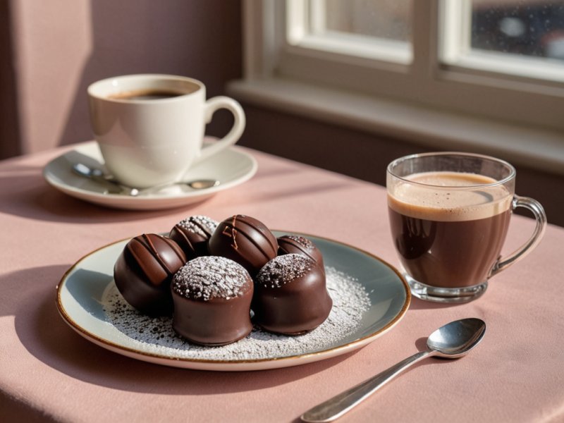 Sucettes en chocolat au sucre pétillant