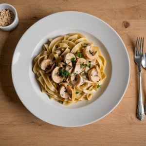 Tagliatelles aux champignons
