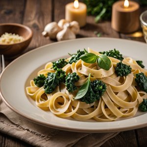 Tagliatelles aux épinards