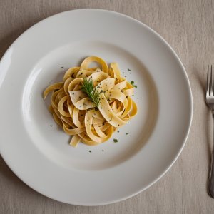 Tagliatelles aux Saint-Jacques et poireau