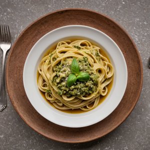Tagliatelles pesto