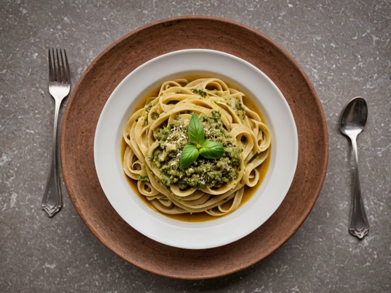 Tagliatelles pesto