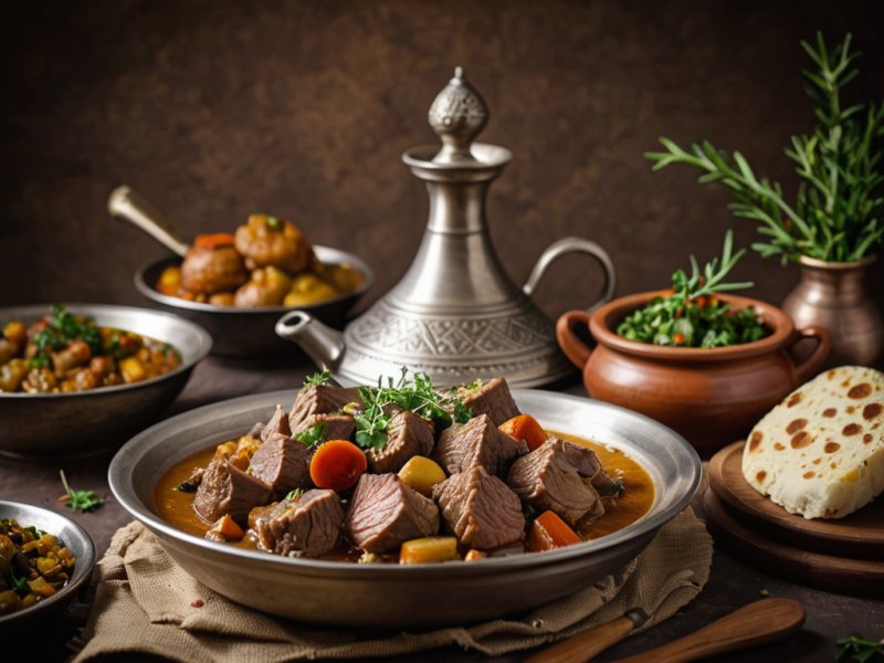 Tajine d'agneau aux pruneaux