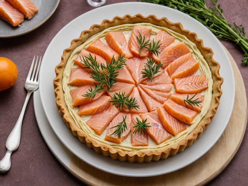 Tarte au saumon frais et à l'oseille