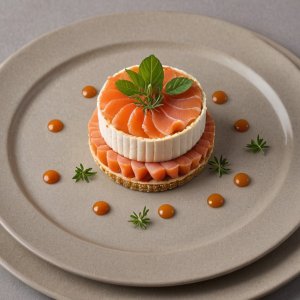 Tarte au saumon fumé et chèvre