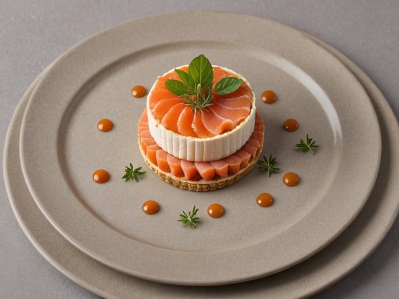 Tarte au saumon fumé et chèvre