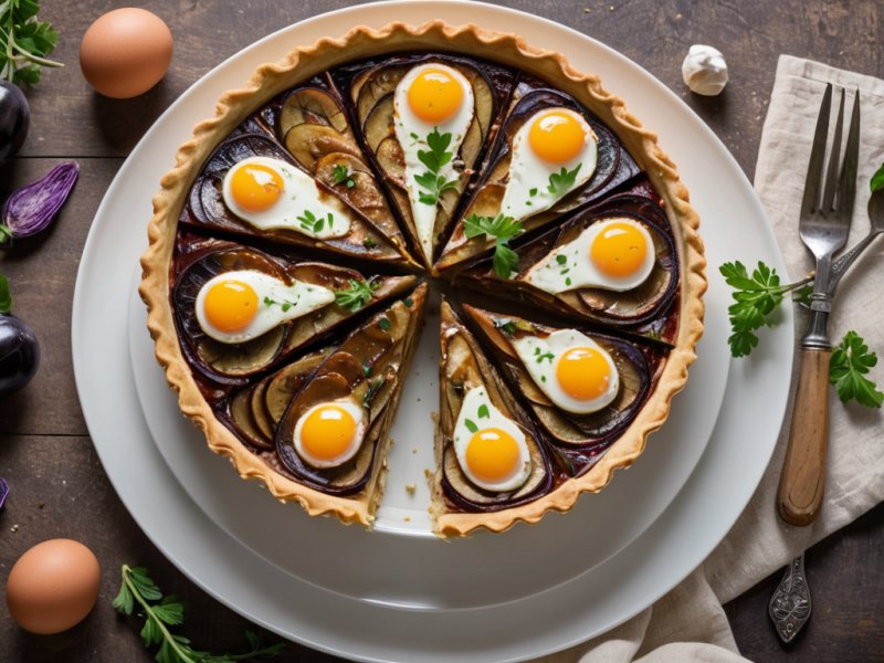 Tarte aux aubergines