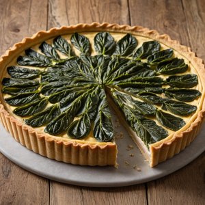 Tarte aux épinards et au chèvre