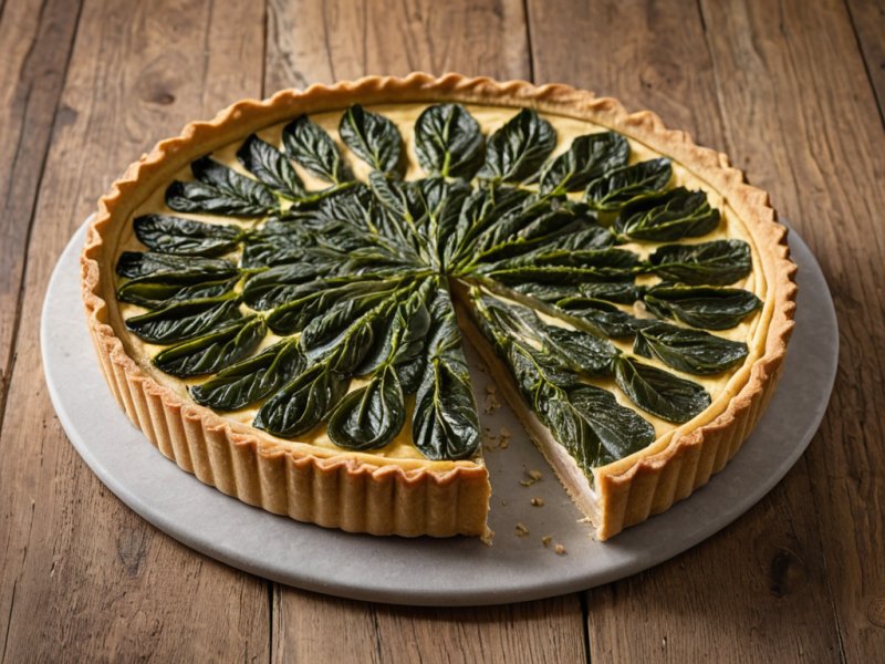 Tarte aux épinards et au chèvre