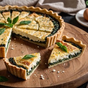 Tarte aux épinards et feta