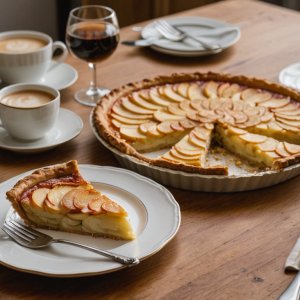 Tarte aux pommes gratinée