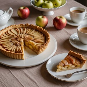 Tarte aux pommes reinettes