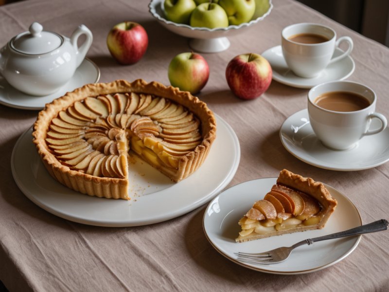 Tarte aux pommes reinettes