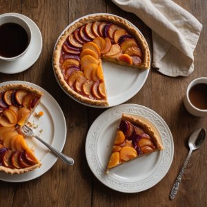 Tarte clafoutis abricots