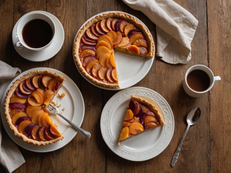 Tarte clafoutis abricots