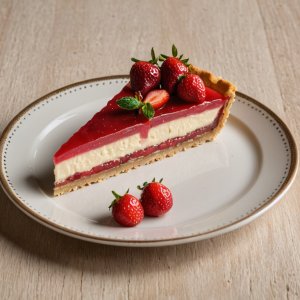 Tarte glacée aux fraises
