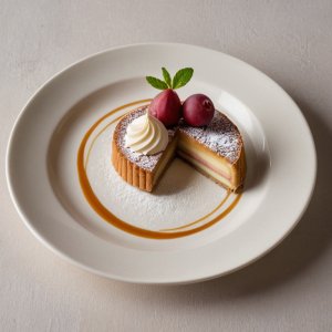 Tarte poire et rhubarbe