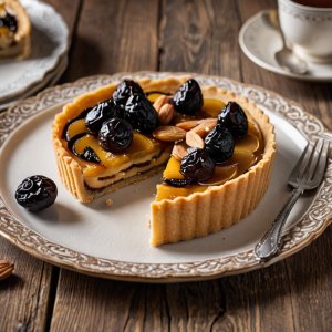 Tarte prunes amandes