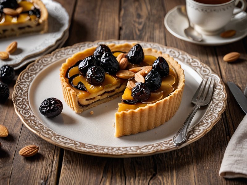 Tarte prunes amandes